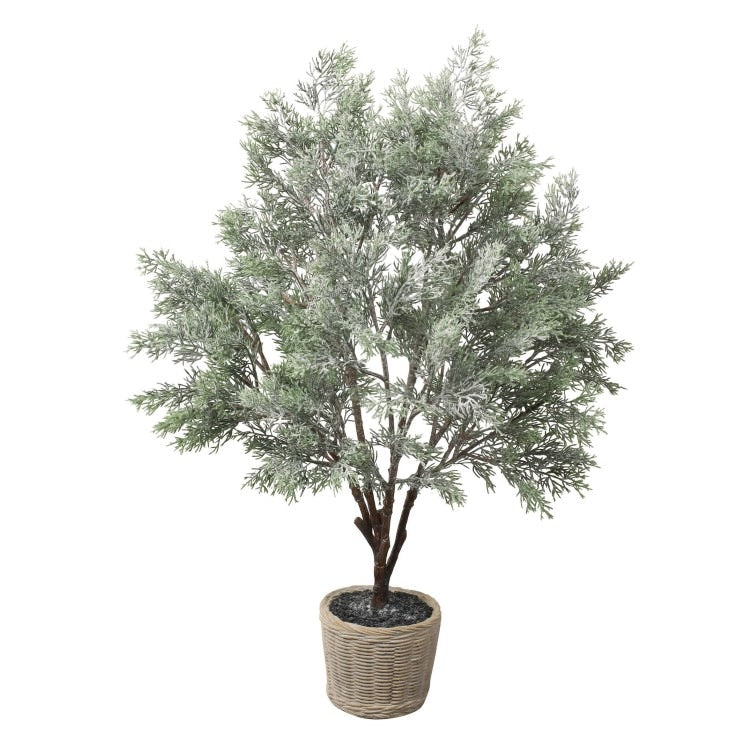 スノーシダーツリーポット 75cm|CAB-063 アーティフィシャルグリーン 人工観葉植物 グリーン