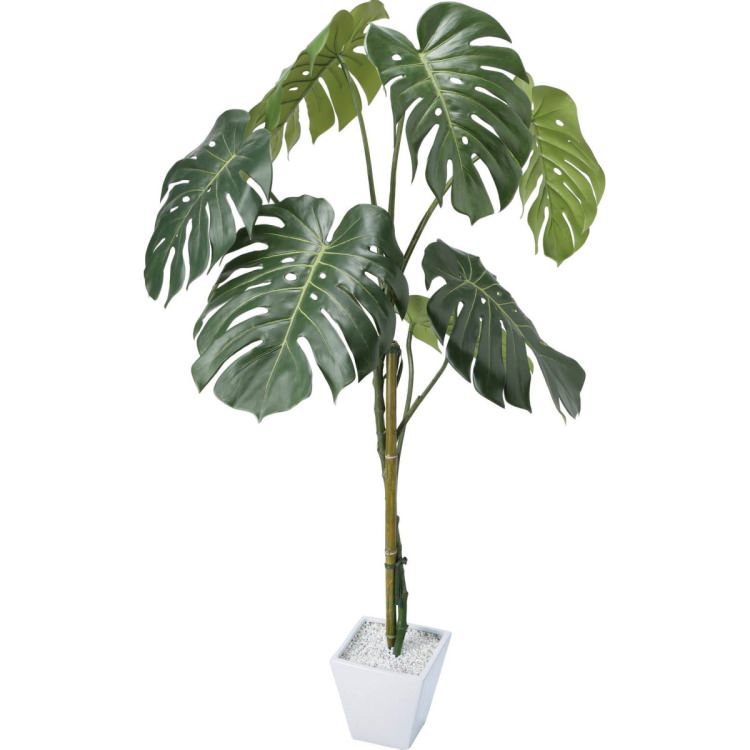 モンステラポット 125cm|GLA-1442 アーティフィシャルグリーン 人工観葉植物 鉢付きグリーン