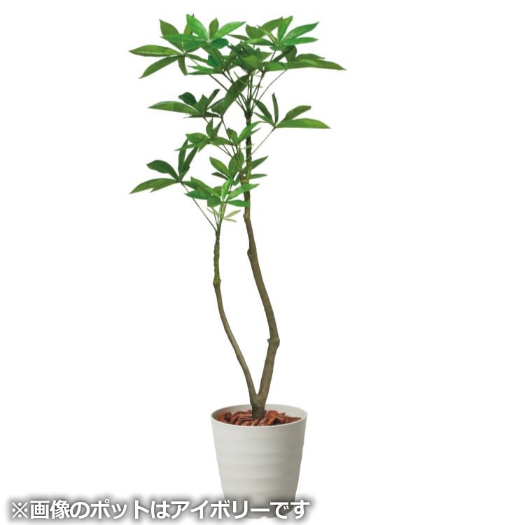 120cmパキラポット|GLAS-1477BRS アーティフィシャルグリーン 人工観葉植物 鉢付きグリーン