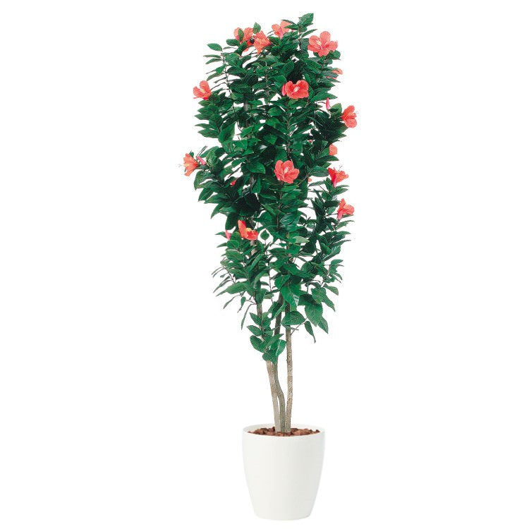 ハイビスカストリプル W80×H200cm|TK91444 アーティフィシャルグリーン 人工観葉植物 人工樹木 鉢付きグリーン