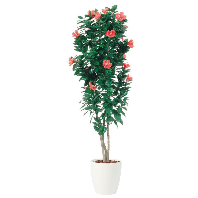 ハイビスカストリプル W70×H180cm|TK91445 アーティフィシャルグリーン 人工観葉植物 人工樹木 鉢付きグリーン