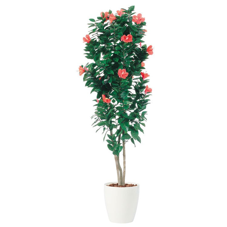 ハイビスカストリプル W60×H150cm|TK91446 アーティフィシャルグリーン 人工観葉植物 人工樹木 鉢付きグリーン