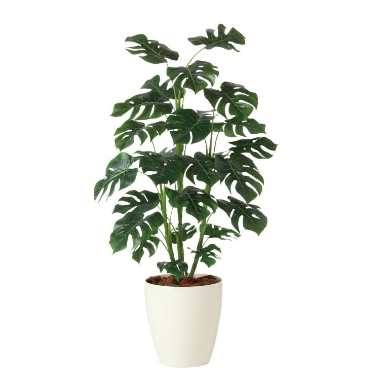 モンステラ R W70×H110cm|TK91834 アーティフィシャルグリーン 人工観葉植物 人工樹木 鉢付きグリーン