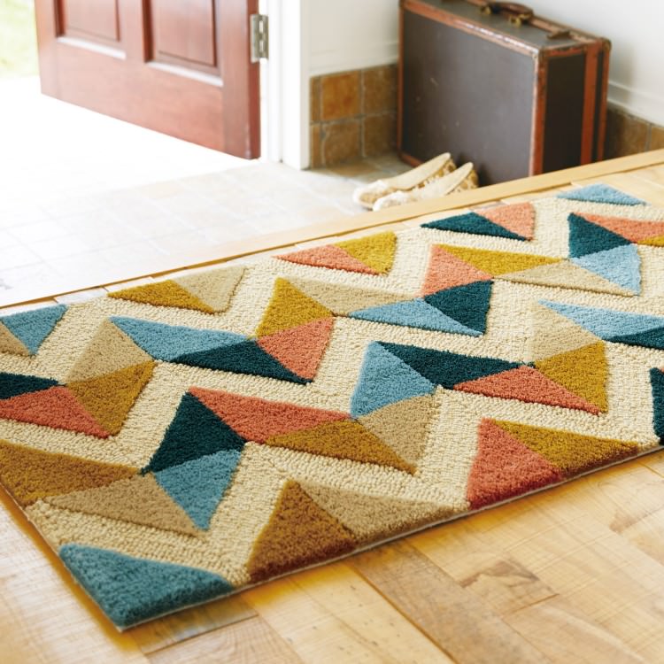 70×120cm マット Fixed Size Mat 5105 防ダニ ウォッシャブル(水洗いOK) 防滑加工|おしゃれ 雑貨 かわいい ナチュラル 上質 高級 ホテルライク エレガント インテリア インダストリアル デザイナーズ