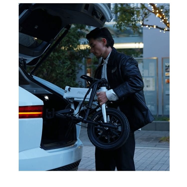 [電動アシスト自転車] RICHBIT CITY ASSIST(スノーホワイト)｜折り畳み可 沖縄と離島配送不可 送料無料