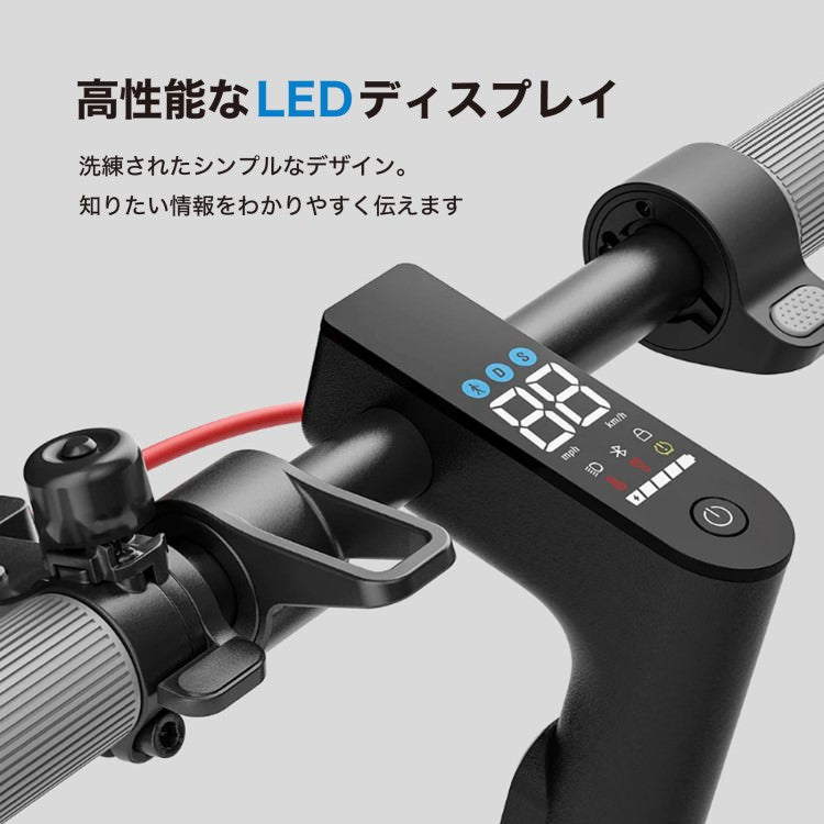 [新法適用モデル] 電動キックボード RICHBIT ES1 Pro(アーバンブラック)　マイナーチェンジモデル｜免許不要 ヘルメット不要 緑色速度灯 スクーター 特定小型原付モデル 折り畳み可 沖縄と離島配送不可 送料無料