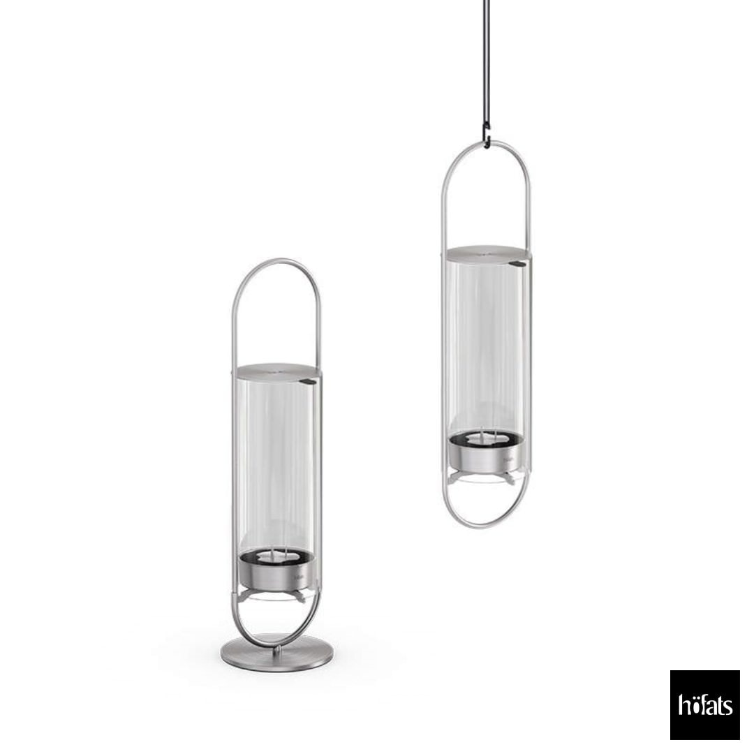HOEFATS(ホーファッツ) h00270 OVAL CANDLE 35 キャンドルホルダー(シルバー／ブラック)｜ドイツ製 オーバル 本体