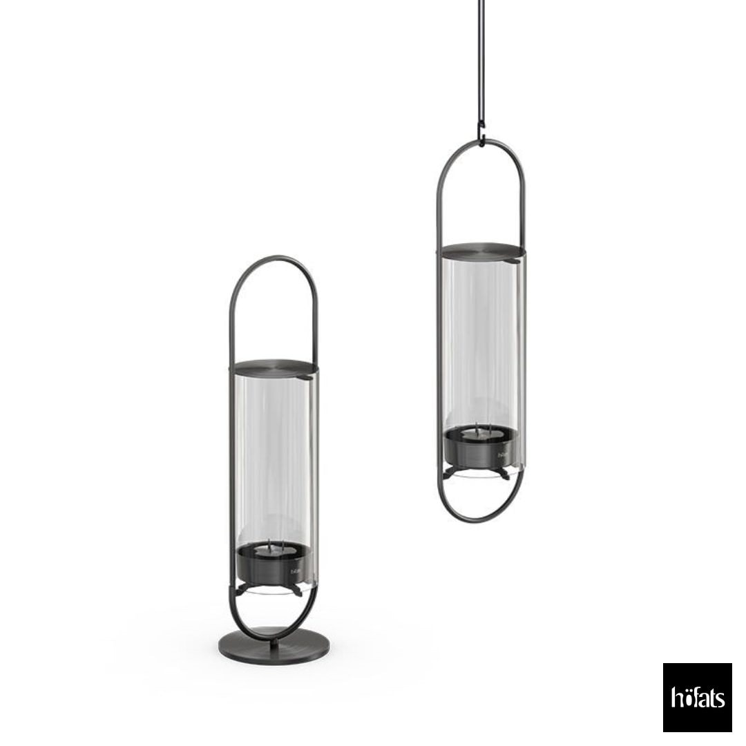 HOEFATS(ホーファッツ) h00270 OVAL CANDLE 35 キャンドルホルダー(シルバー／ブラック)｜ドイツ製 オーバル 本体