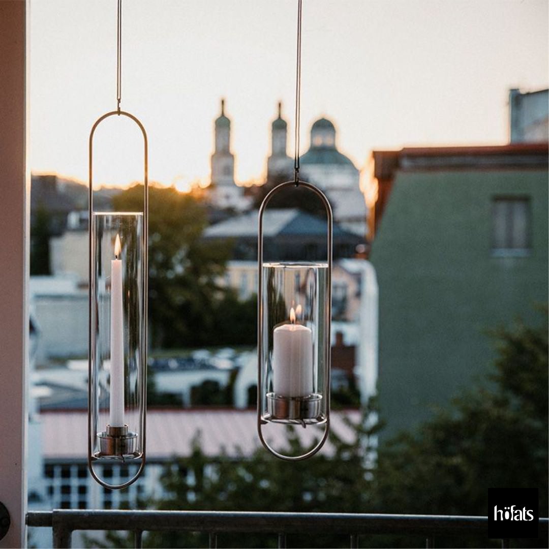 HOEFATS(ホーファッツ) h00270 OVAL CANDLE 35 キャンドルホルダー(シルバー／ブラック)｜ドイツ製 オーバル 本体