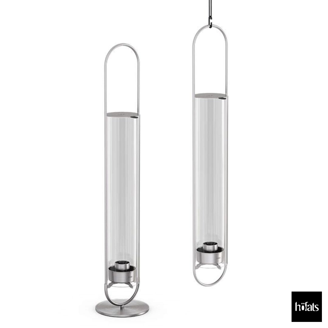 HOEFATS(ホーファッツ) h00271 OVAL CANDLE 55 キャンドルホルダー(シルバー／ブラック)｜ドイツ製 オーバル 本体