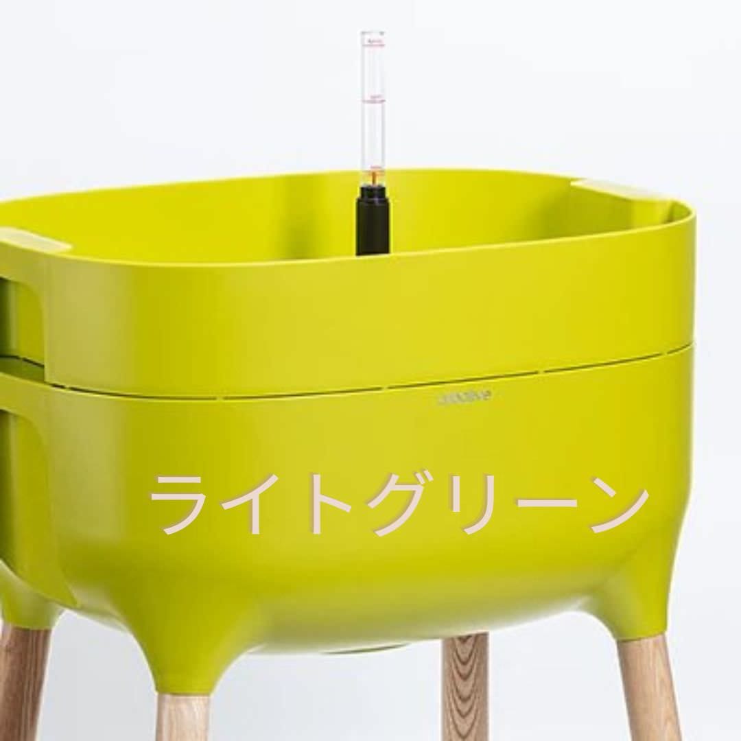 プラスティア 【plastia】脚付プランターShort/ライトグレー・ライトグリーン｜ガーデン 自動給水プランター 本体 送料無料 北海道・沖縄と離島別途送料