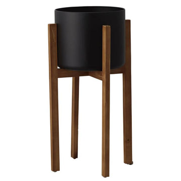 Wood stand pot ウッドスタンドポット 34L34W65H ｜CLAY クレイ BLACK 510-961-800 インテリア雑貨
