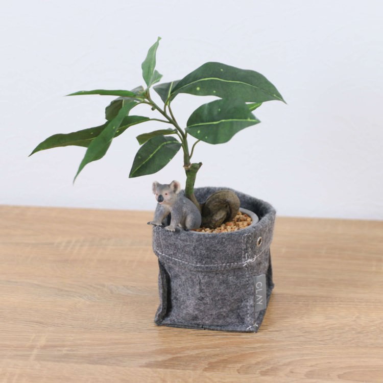 シュライヒ コアラ パキラ フェルトポット 32cm｜GLA-1522FB アーティフィシャルグリーン 人工観葉植物 グリーン