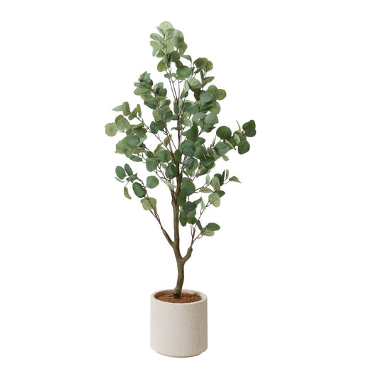 ユーカリツリーポット 125cm｜GLA-1581 アーティフィシャルグリーン 人工観葉植物 グリーン