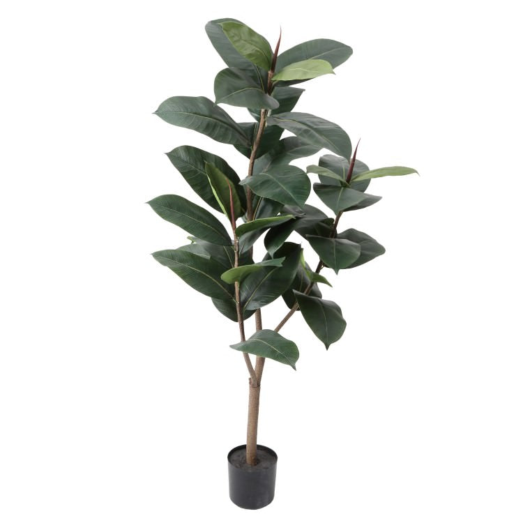 デコラゴム 125cm｜GLP-1531 アーティフィシャルグリーン 人工観葉植物 鉢付きグリーン