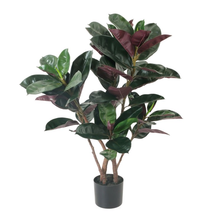 フィカスバーガンディーポット 100cm｜GLP-1535 アーティフィシャルグリーン 人工観葉植物 鉢付きグリーン