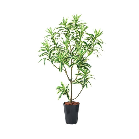 115cmドラセナインディ(ポットカラー:ブラック)｜GLPS-1536BKL アーティフィシャルグリーン 人工観葉植物 鉢付きグリーン