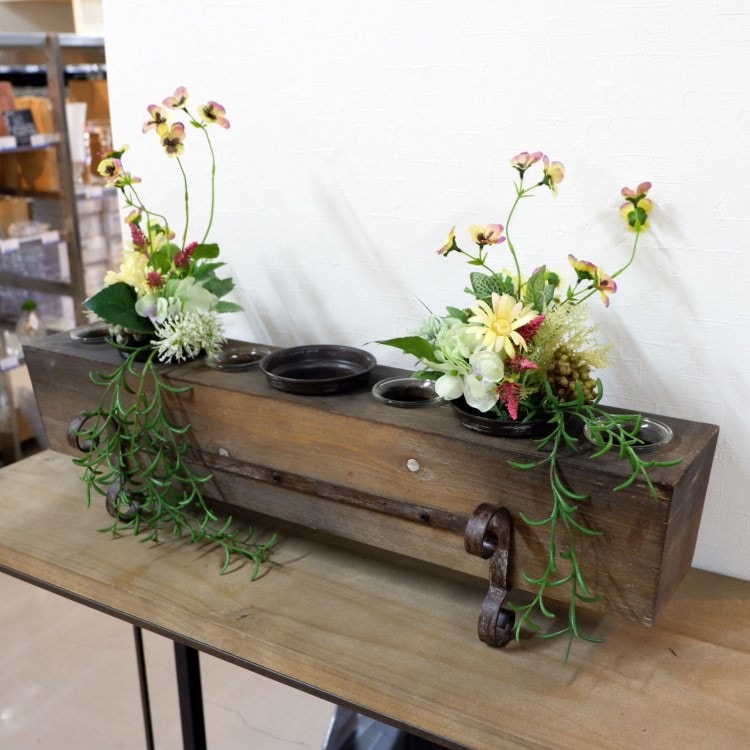 7 POTS CANDLE HOLDER 木製キャンドルホルダー｜横浜ディスプレイミュージアム PED-0022 インテリア雑貨
