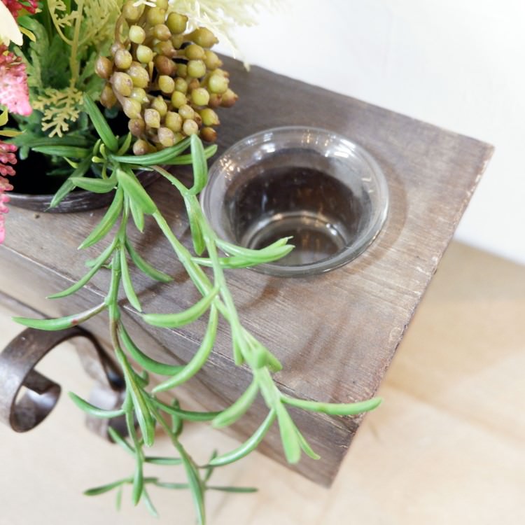 7 POTS CANDLE HOLDER 木製キャンドルホルダー｜横浜ディスプレイミュージアム PED-0022 インテリア雑貨