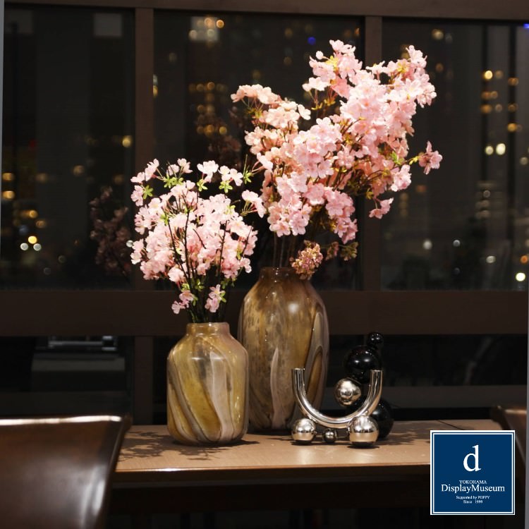 PINK MARBLE VASE M/フラワーベース・花器・花瓶｜横浜ディスプレイミュージアム PED-0110  インテリア雑貨