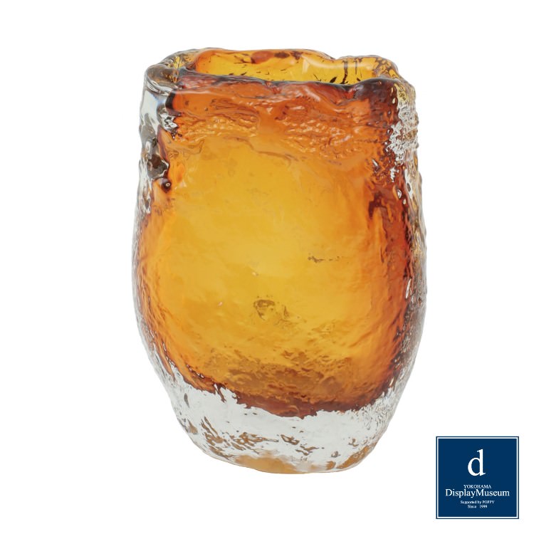 AMBER WIDE VASE M/フラワーベース・花器・花瓶｜横浜ディスプレイミュージアム PED-0113  インテリア雑貨