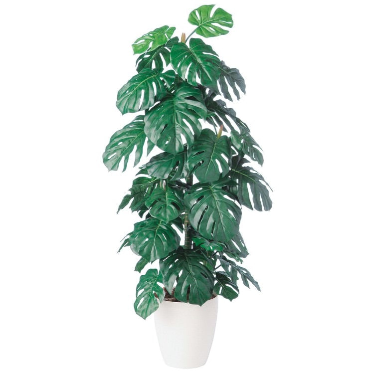 モンステラ W65×H140cm｜TK91320 アーティフィシャルグリーン 人工観葉植物 人工樹木 鉢付きグリーン