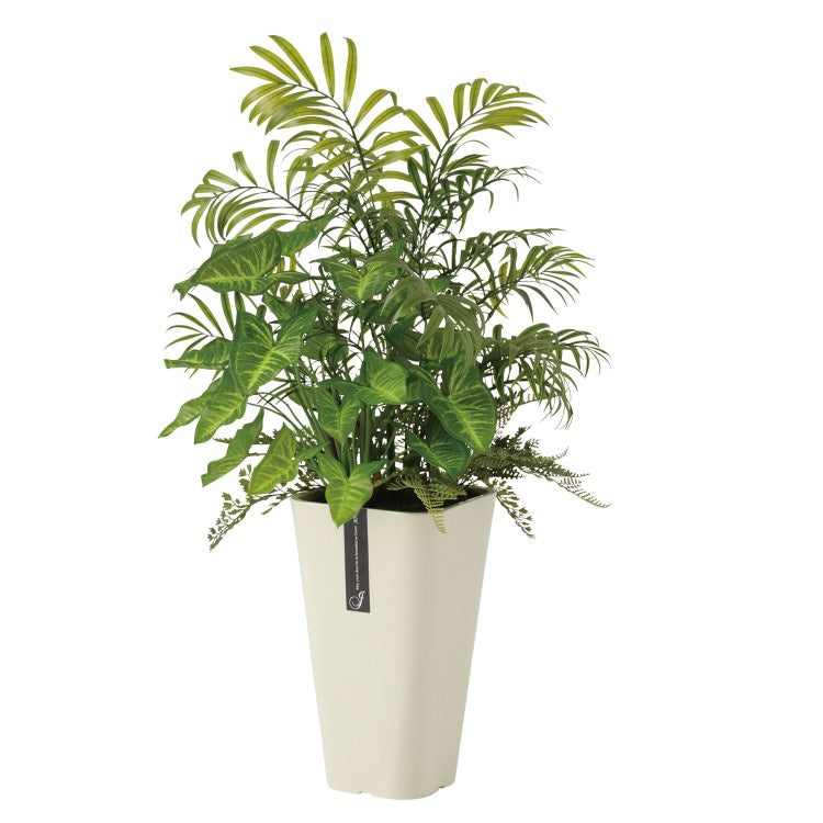 テーブルヤシ アレンジ W40×H65cm｜TK91648 アーティフィシャルグリーン 人工観葉植物 人工樹木 鉢付きグリーン