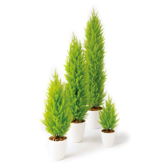 ゴールドクレストツリー W30×H110cm｜TK98838 アーティフィシャルグリーン 人工観葉植物 人工樹木 鉢付きグリーン