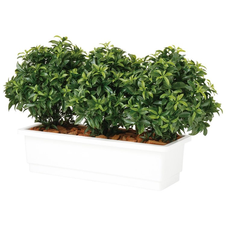 ベイリーフ パーテーション W110×D45×H65cm｜TK99144 アーティフィシャルグリーン 人工観葉植物 人工樹木 鉢付きグリーン