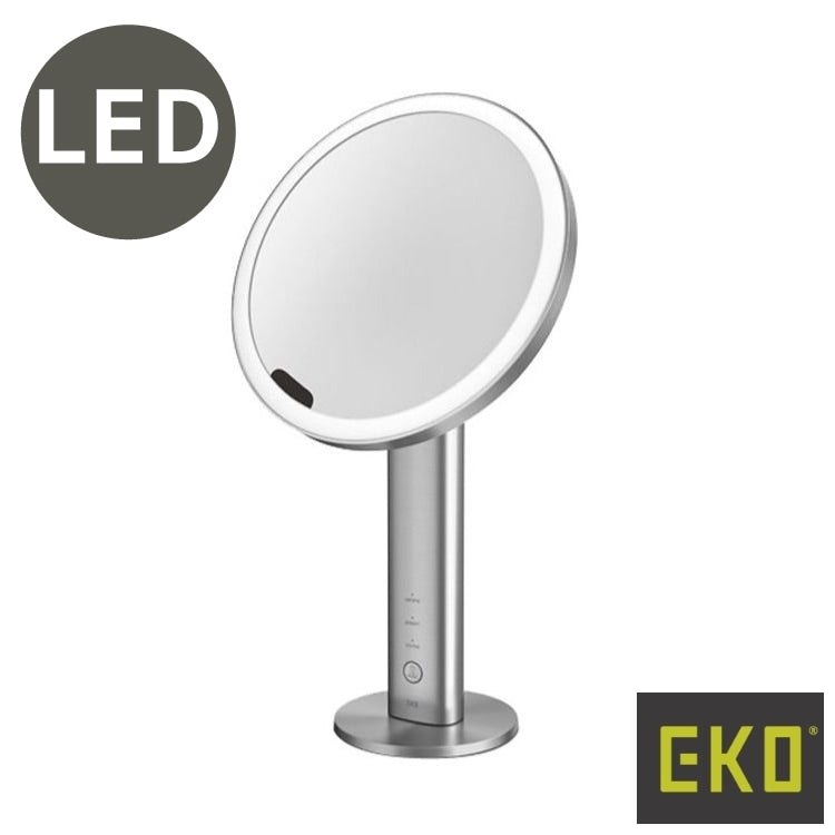 EKO(イーケーオー) イミラ LEDメイクアップミラー センサー機能付き｜スタンドミラー ステンレス EK5288MT-1X