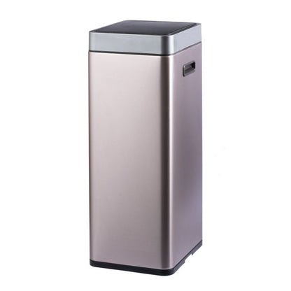 EKO(イーケーオー) ミラージュスリム センサービン30L｜ゴミ箱 シャンパン センサー ステンレス 分別シール付き EK9270RGMT-30L