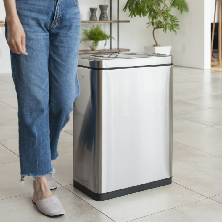 EKO(イーケーオー) デラックスファントム センサービン30L｜ゴミ箱 シルバー センサー ステンレス EK9287MT-30L