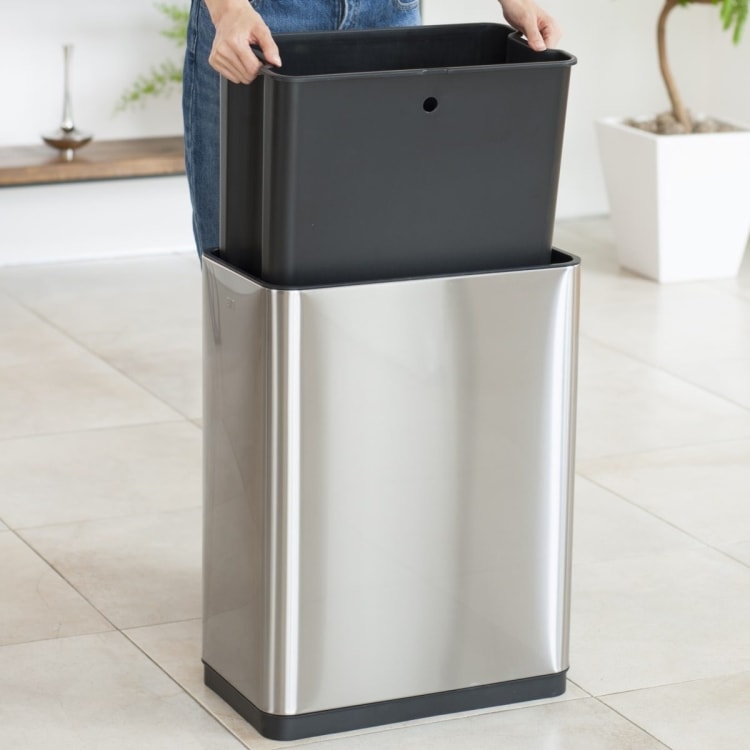 EKO(イーケーオー) デラックスファントム センサービン30L｜ゴミ箱 シルバー センサー ステンレス EK9287MT-30L