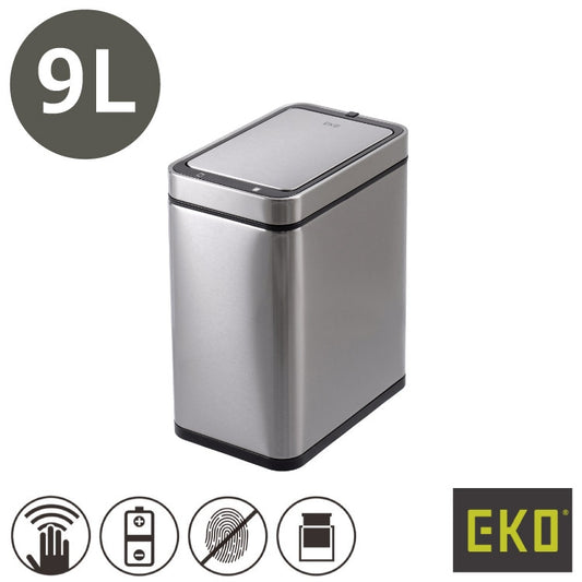 EKO(イーケーオー) デラックスファントム センサービン9L｜ゴミ箱 シルバー センサー ミニ ステンレス EK9287MT-9L