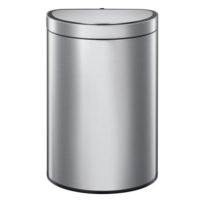 EKO(イーケーオー) ミラージュセミラウンド センサービン12L｜ゴミ箱 シルバー メタリックマット センサータイプ ステンレス ミニ EK9331RMMT-12L