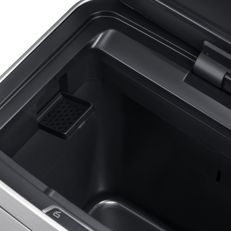 EKO(イーケーオー) ヒマラヤ センサービン35L+25L｜ゴミ箱 シルバー センサー 2段式 分別 ステンレス 大容量 EK9339X-GMT-35L+25L