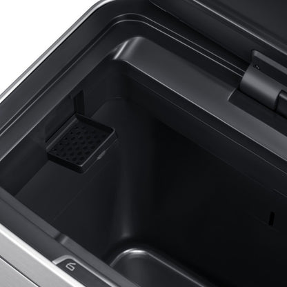 EKO(イーケーオー) ヒマラヤ センサービン35L+25L｜ゴミ箱 シルバー センサー 2段式 分別 ステンレス 大容量 EK9339X-GMT-35L+25L