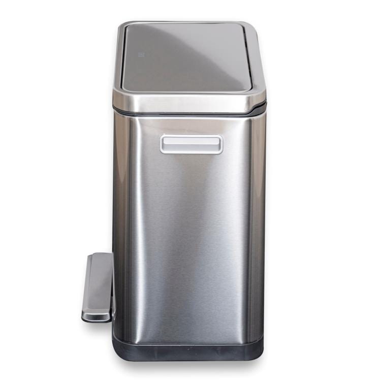 EKO(イーケーオー) Xキューブ ステップビン20L｜ゴミ箱 シルバー ステップ ペダルビン ステンレス EK9368MT-20L