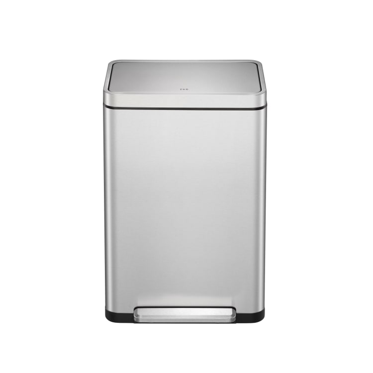 EKO(イーケーオー) Xキューブ ステップビン20L｜ゴミ箱 シルバー ステップ ペダルビン ステンレス EK9368MT-20L