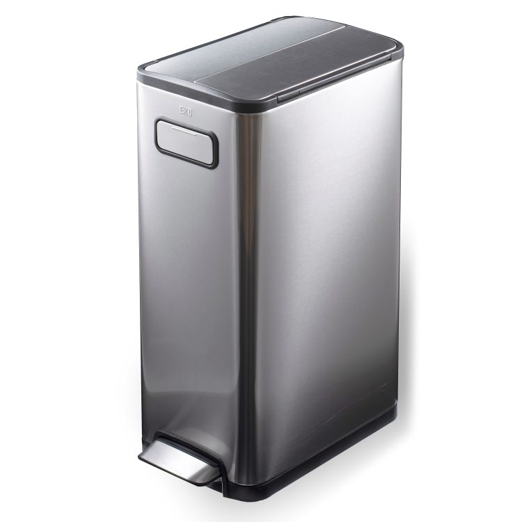 EKO(イーケーオー) エコフライ ステップビン30L｜ゴミ箱 シルバー ペダルビン オールステンレス EK9377MT-30L