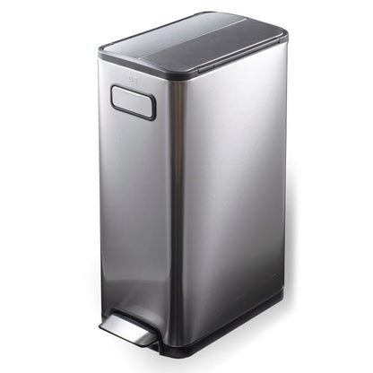 EKO(イーケーオー) エコフライ ステップビン30L｜ゴミ箱 シルバー ペダルビン オールステンレス EK9377MT-30L