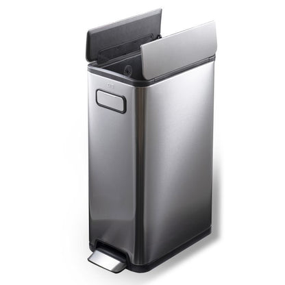 EKO(イーケーオー) エコフライ ステップビン30L｜ゴミ箱 シルバー ペダルビン オールステンレス EK9377MT-30L