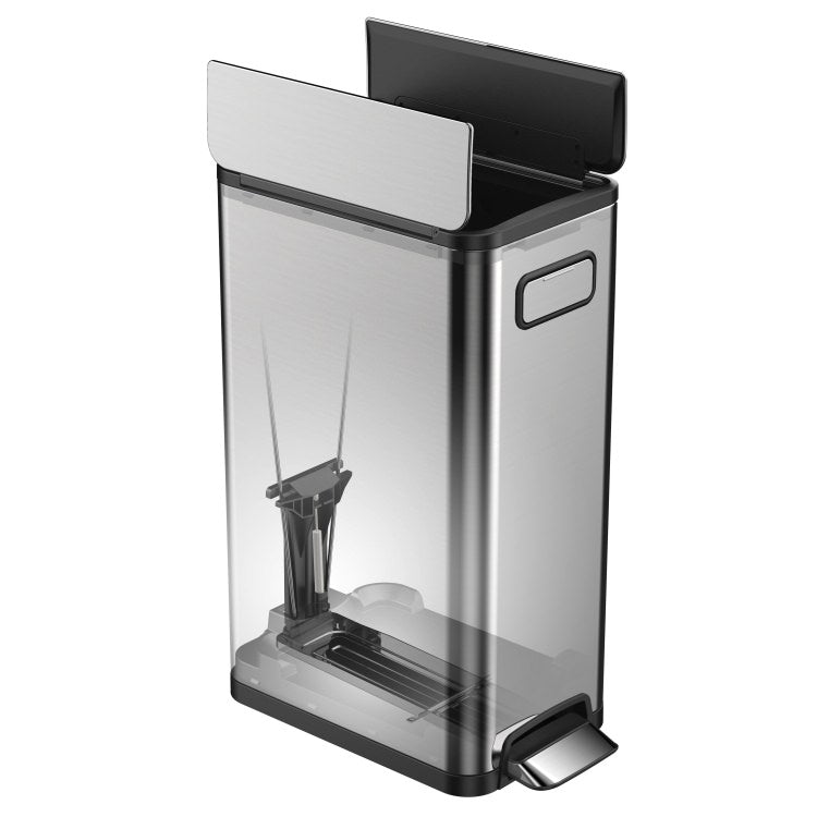 EKO(イーケーオー) エコフライ ステップビン30L｜ゴミ箱 シルバー ペダルビン オールステンレス EK9377MT-30L