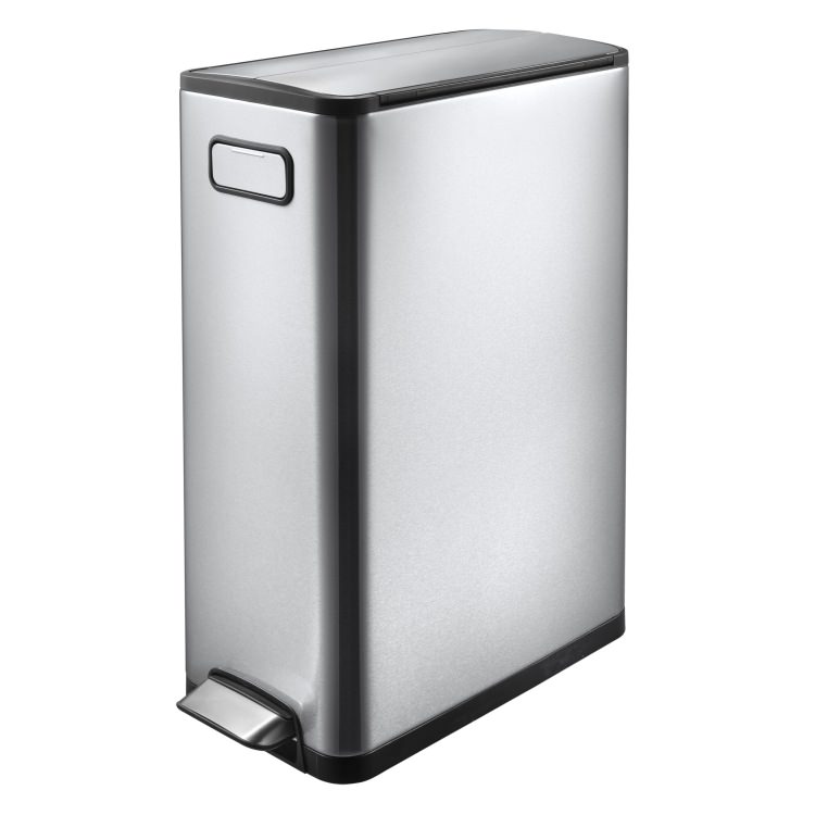 EKO(イーケーオー) エコフライ ステップビン30L｜ゴミ箱 シルバー ペダルビン オールステンレス EK9377MT-30L
