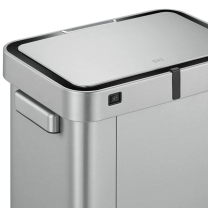 EKO(イーケーオー) デラックスミラージュT センサービン45L｜ゴミ箱 2色展開(ブラック/シルバー) センサータイプ ステンレス 大容量 EK9378-45L