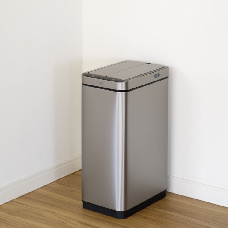 EKO(イーケーオー) エックスウィング センサービン30L｜ゴミ箱 シルバー センサー オールステンレス EK9387RMMT-30L