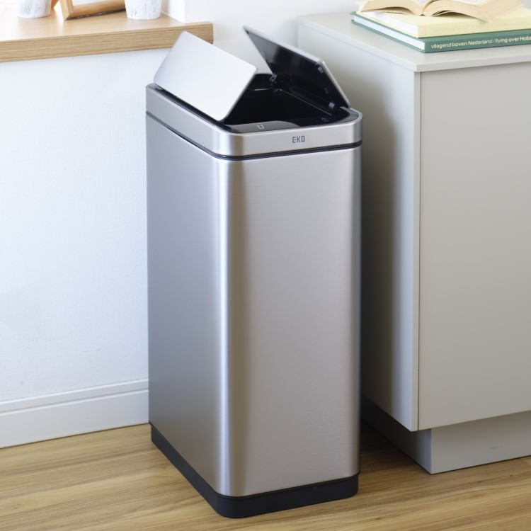 EKO(イーケーオー) エックスウィング センサービン30L｜ゴミ箱 シルバー センサー オールステンレス EK9387RMMT-30L