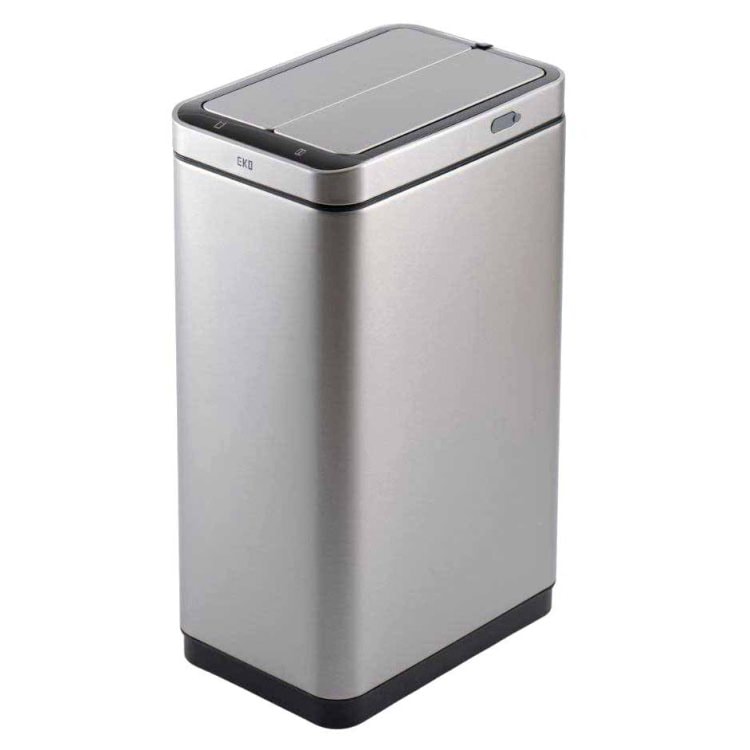 EKO(イーケーオー) エックスウィング センサービン45L｜ゴミ箱 シルバー センサー オールステンレス 大容量 EK9387RMMT-45L