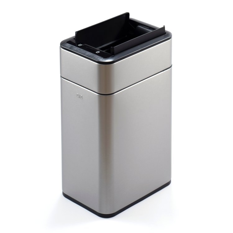 EKO(イーケーオー) ファントムプロ センサービン18L｜ゴミ箱 2色展開(ブラック/シルバー) センサータイプ ステンレス 軽量 ミニ EK9577-18L