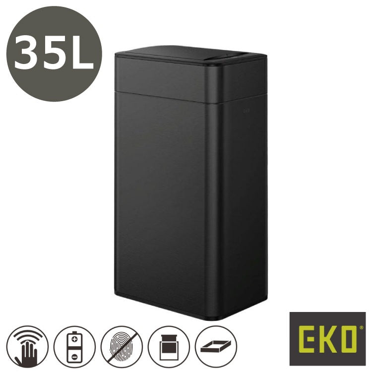EKO(イーケーオー) ファントムプロ センサービン35L｜ゴミ箱 3色展開(ブラック/シルバー/ホワイト) センサータイプ ステンレス EK9577-35L